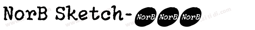 NorB Sketch字体转换 NorB Sketch字体转换